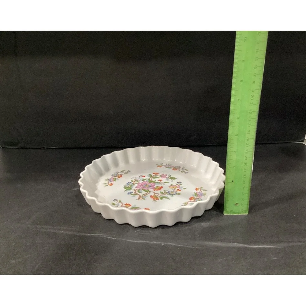 Dolphin Le Jardin Style Japanese Quiche Tart Pie Dish, 10